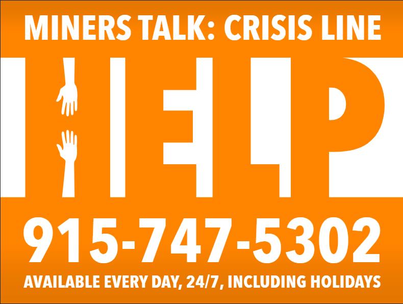 HELP CRISIS LINE CALL (915) 747-5302