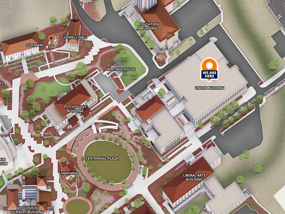 Union Services location on UTEP campuse