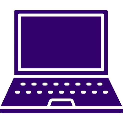 Purple laptop icon