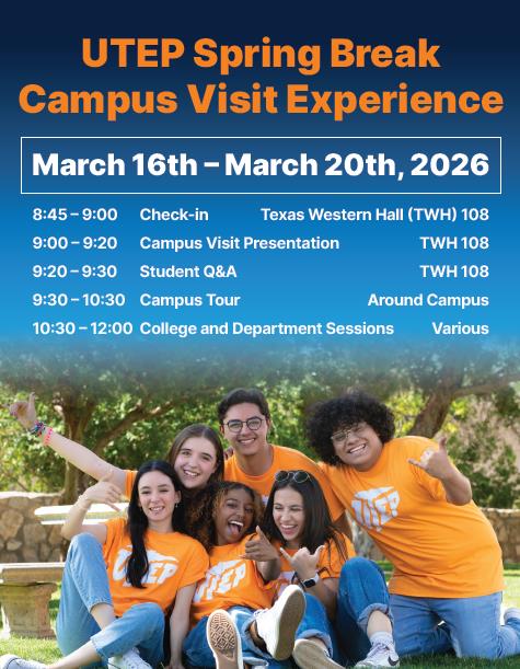 Spring Break Campus Visit Experience flyer placeholder