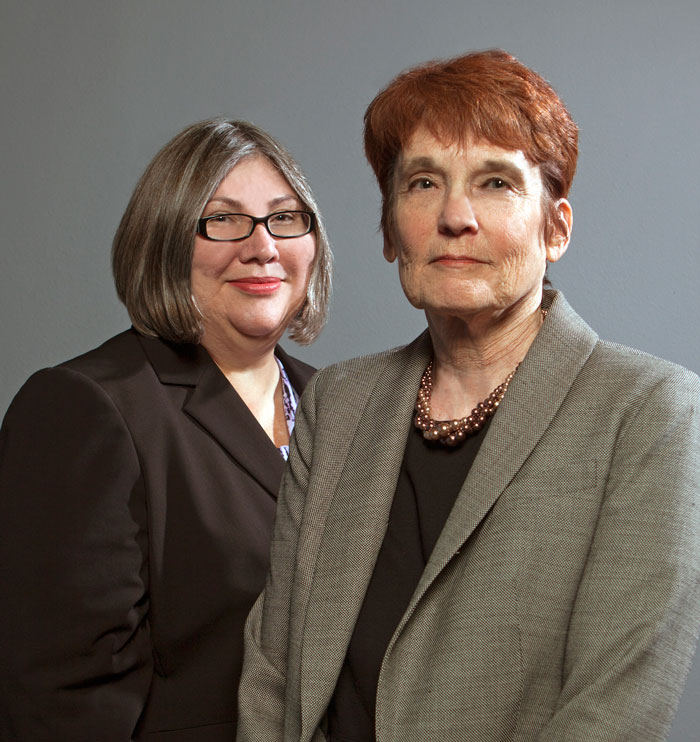 Diane Monsivais, Ph.D., right, and Franchesca Nuñez, Ph.D. 